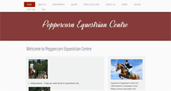 Desktop Screenshot of peppercornequestriancentre.com.au